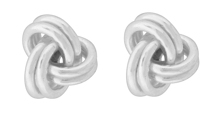 Wheeler Knot Sterling Silver Earrings 