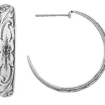 Wheeler 3/4 " Hoop Sterling Silver Earrings 