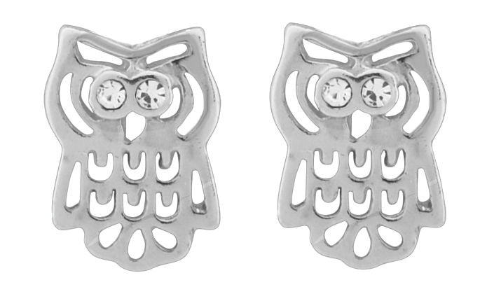Wheeler Owl Sterling Silver Earrings 