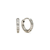 Lover's Tempo Silver Evie 10mm Huggie Hoop Earrings