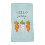 Mud Pie Waffle Towel Carrots Easter