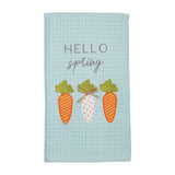 Mud Pie Waffle Towel Carrots Easter