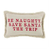 Mud Pie - Small Xmas Pillow - Naughty Small