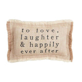 Mud Pie - Wedding Small Pillow - Laughter