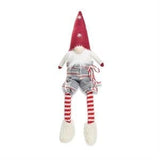 Mud Pie - Xmas Dangle Leg Gnome - Red Felt
