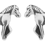 Wheeler Horse Sterling Silver Earrings 