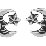 Wheeler Moon/Star Sterling Silver Earrings 