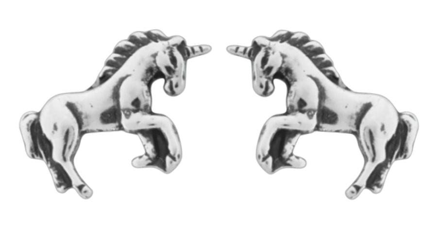 Wheeler Unicorn Sterling Silver Earrings 