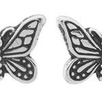 Wheeler Butterfly Sterling Silver Earrings