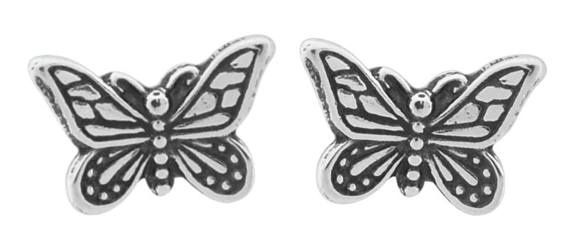 Wheeler Butterfly Sterling Silver Earrings