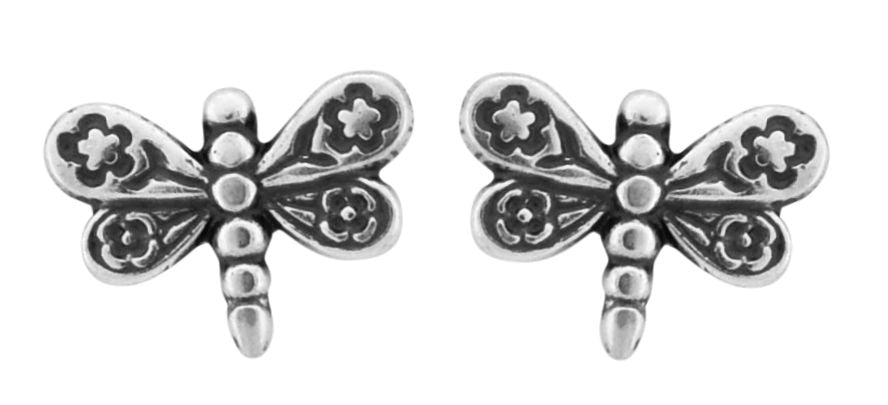 Wheeler Dragonfly Sterling Silver Earrings 