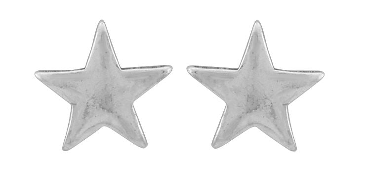Wheeler Small Star Sterling Silver Earrings 