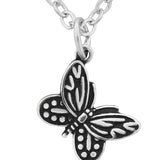 Wheeler Butterfly Sterling Silver Pendant Necklace 