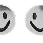 Wheeler Smiley Face Sterling Silver Earrings 