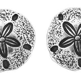 Wheeler Sand Dollar Sterling Silver Earrings 