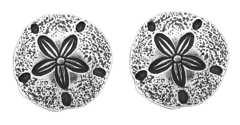 Wheeler Sand Dollar Sterling Silver Earrings 