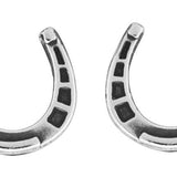 Wheeler Horseshoe Sterling Silver Earrings 
