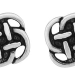 Wheeler Round Knot Sterling Silver Earrings 