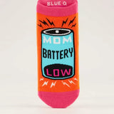 Blue Q - S/M Mom Battery Sneaker Socks