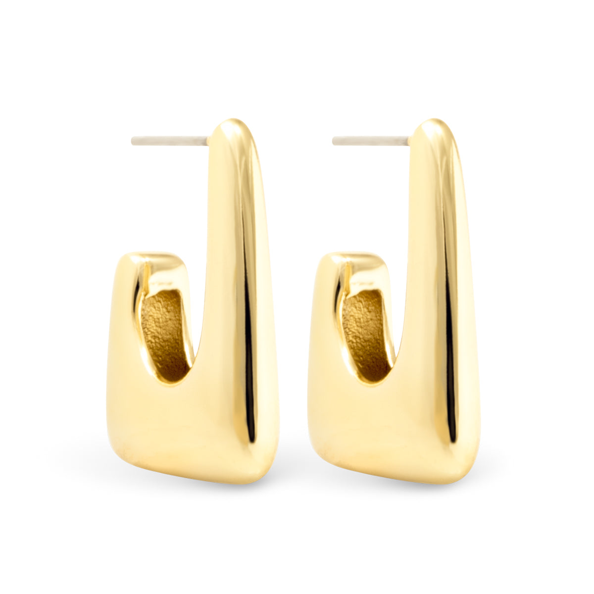 Amanda Blu Gold Ava Polished Huggie Earrings