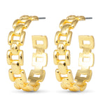 Amanda Blu Gold Zoe Polished Huggie Earrings