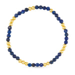 Amanda Blu Lapis Stretch Beaded Stone Bracelet
