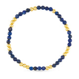 Amanda Blu Lapis Stretch Beaded Stone Bracelet
