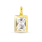 Amanda Blu & Co Gold Rectangle CZ Charm