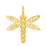 Amanda Blu & Co Gold Dragonfly CZ Charm