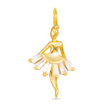 Amanda Blu & Co Gold Ballerina CZ Charm