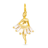 Amanda Blu & Co Gold Ballerina CZ Charm