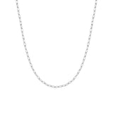 Amanda Blu Silver Paperclip Chain Necklace