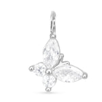 Amanda Blu Silver Butterfly CZ Charm