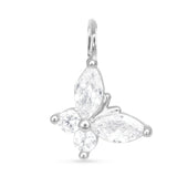 Amanda Blu Silver Butterfly CZ Charm