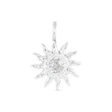 Amanda Blu Silver Sun CZ Charm