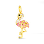 Amanda Blu & Co Gold Flamingo CZ Charm