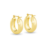 Amanda Blu Gold Emily Polished Bold Oval Hoop Earrings