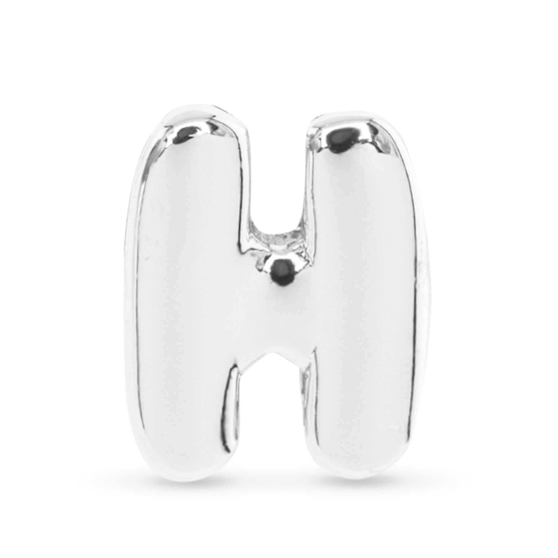 Amanda Blu Silver H Initial Charm
