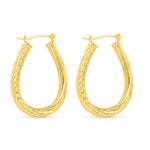 Amanda Blu Gold Ramsey Polished Earrings