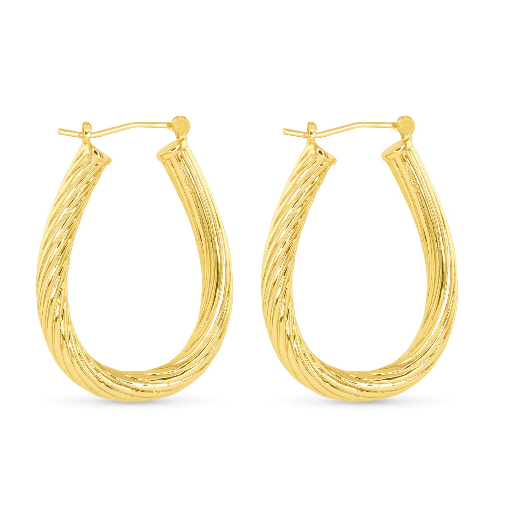 Amanda Blu Gold Ramsey Polished Earrings