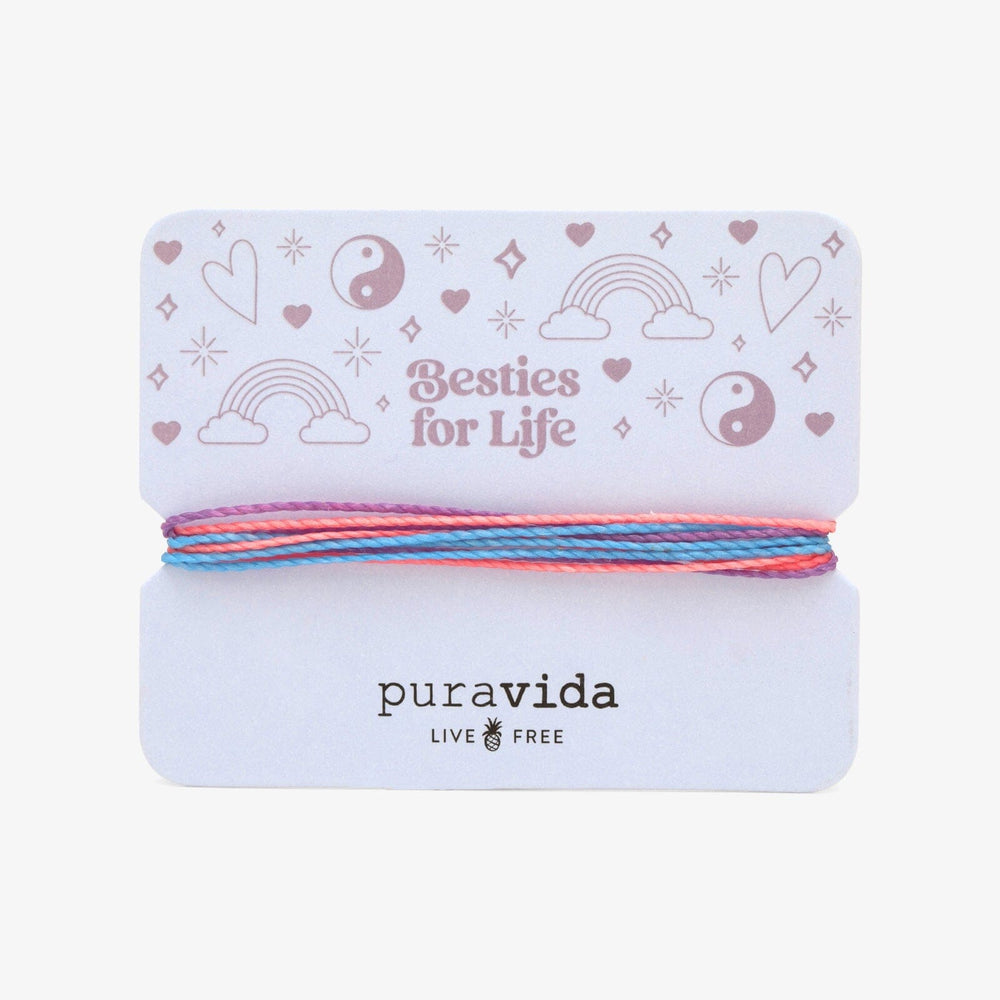 Pura Vida Besties for Life Gifting Original Bracelet on card