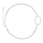 Amanda Blu Silver Beaded Charm Bracelet