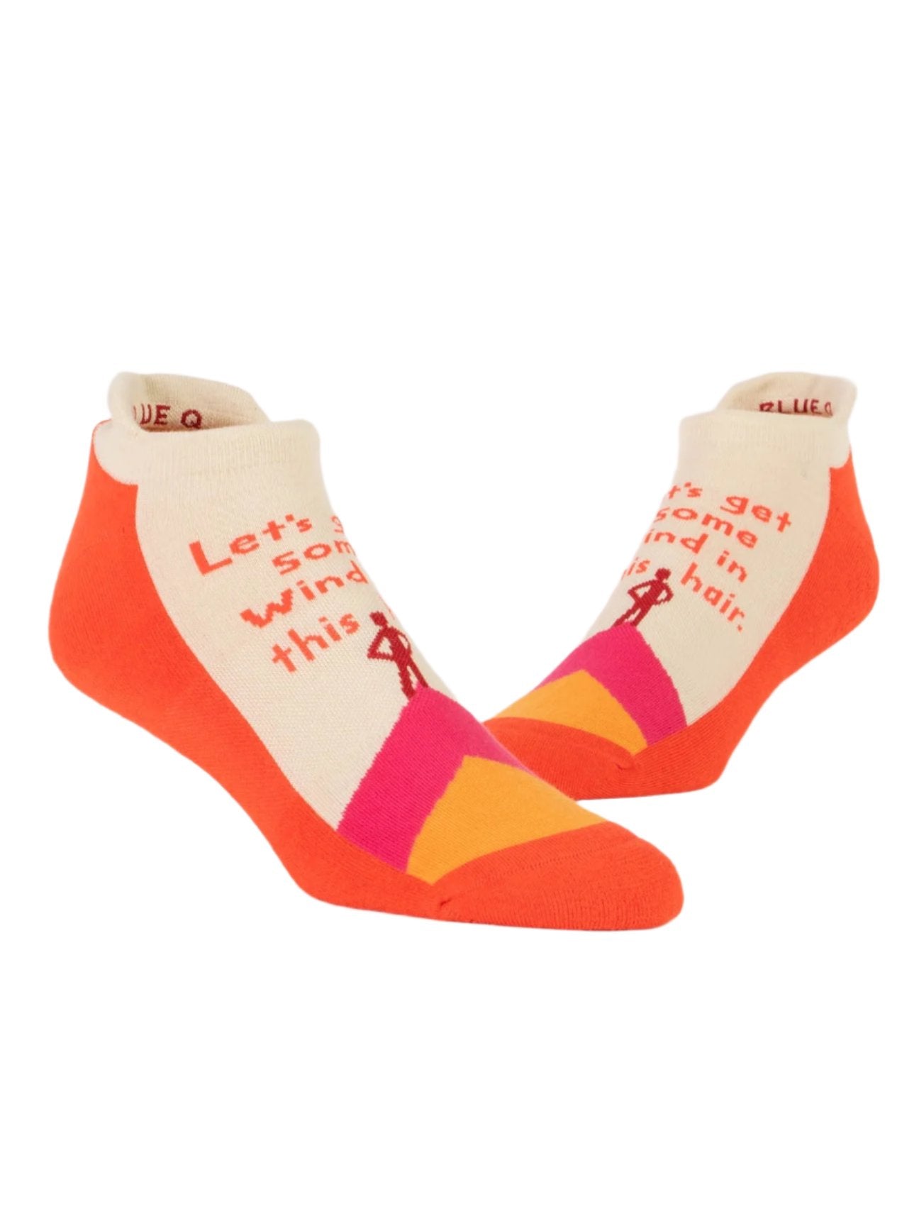 Blue Q Sneaker Socks Wind in Hair
