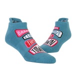 Blue Q Sneaker Socks Love This Town