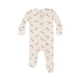 Angel Dear Candy Canes 2 Way Zipper Footie 