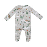 Angel Dear - 2 Way Zipper Footie - Winter Fun Skiers