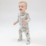 Angel Dear - 2 Way Zipper Footie - Winter Fun Skiers