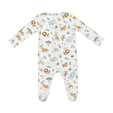 Back of Angel Dear Delicate Safari 2 Way Zipper Footie 