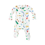 Angel Dear White Golf Club 2 Way Zipper Footie