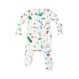 Angel Dear White Golf Club 2 Way Zipper Footie